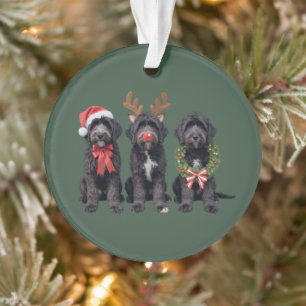 Christmas Dog Black Goldendoodle Doodle Mum Winter Ornament