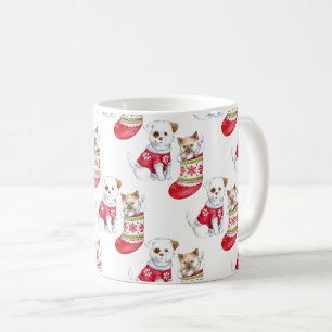 Christmas Dog & Cat Stockings Coffee Mug
