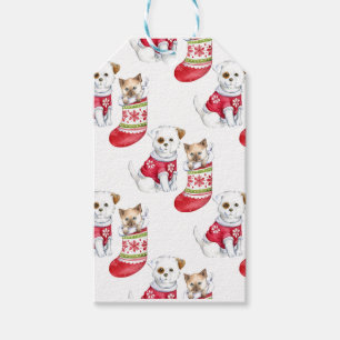 Christmas Dog & Cat Stockings Gift Tags