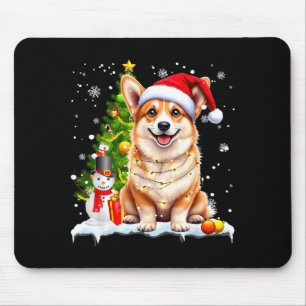 Christmas Dog Corgi Santa Xmas Wiener Women Men Ki Mouse Pad