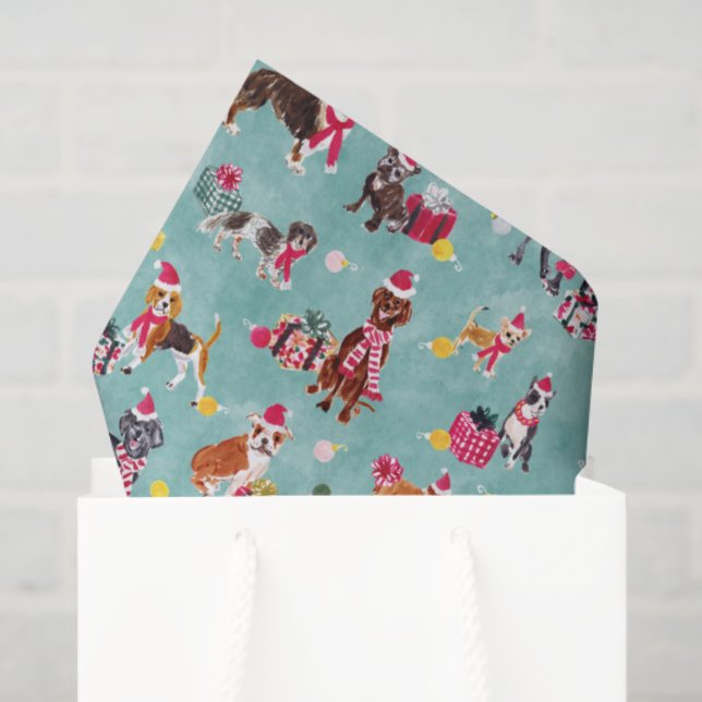 CHRISTMAS DOG CUTENESS TISSUE PAPER (Gift Bag)