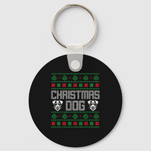 Christmas Dog Dad Sweater Jack Russell Pajama Men  Key Ring