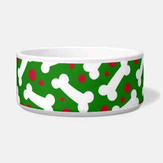 Christmas Dog Dish Bones