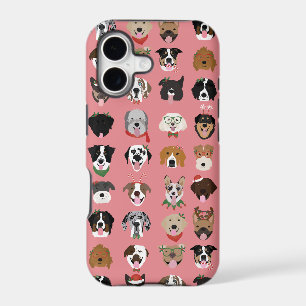 Christmas Dog Face Pattern