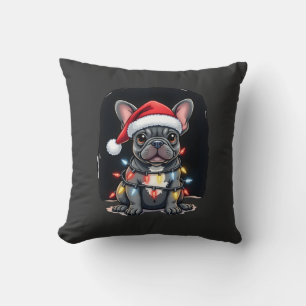 Christmas Dog French Bulldog Xmas Frenchie Men Wom Cushion