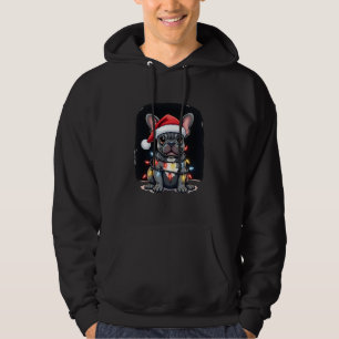 Christmas Dog French Bulldog Xmas Frenchie Men Wom Hoodie