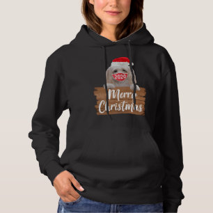 Christmas Dog Gift Maltese Mask Santa Hat T-Shirt Hoodie