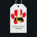 Christmas Dog Gift Tags<br><div class="desc">Christmas dog gift tags. Custom Christmas gift tags for dog lovers. Edit text to customize.
Gift decor idea.</div>