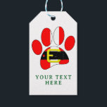 Christmas Dog Gift Tags<br><div class="desc">Christmas dog gift tags. Custom Christmas gift tags for dog lovers. Edit text to customize.
Gift decor idea.</div>