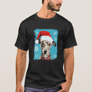 Christmas Dog Italian Greyhound Premium T-Shirt