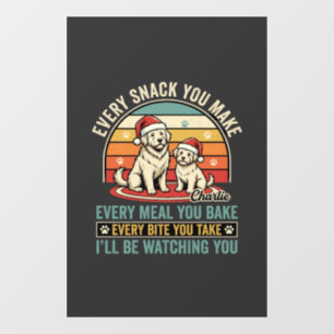 Christmas Dog Lovers Snack Watching
