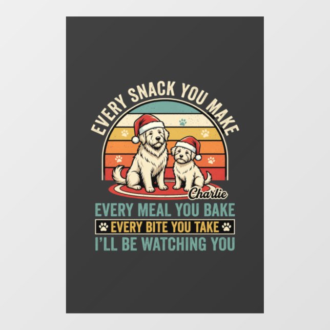 Christmas Dog Lovers Snack Watching (Sheet)