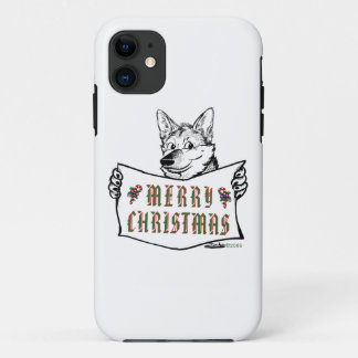 Christmas Dog:  Merry Christmas! Case-Mate iPhone Case