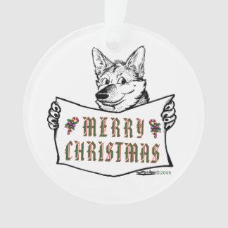 Christmas Dog: Merry Christmas! Ornament