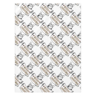 Christmas Dog:  Merry Christmas! Tablecloth