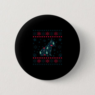 Christmas Dog Pattern French Bulldog Owner  6 Cm Round Badge