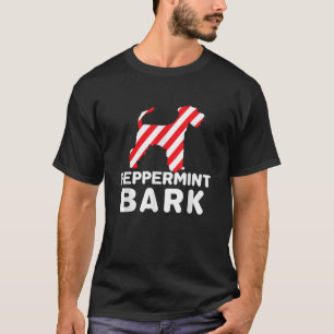 Christmas Dog Peppermint Bark Miniature Schnauzer T-Shirt