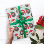 Christmas Dog Photo Gift Wrap<br><div class="desc">**Scroll down for photo How To below!** This funny and very merry Christmas gift wrapping paper will delight your friends and family when you personalise it with the photos of your kids, parents, friends and even pets putting the whole crazy cast of characters in silly holiday Santa and elf hats....</div>