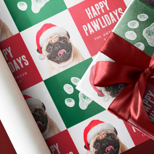 Christmas Dog Photo Wrapping Paper (Creator Uploaded)