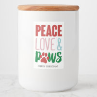 Christmas Dog Puns Santa Dogs Peace Love and Paws