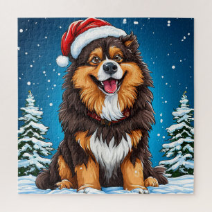 Christmas Dog Puzzle For Kids And Dog Lovers