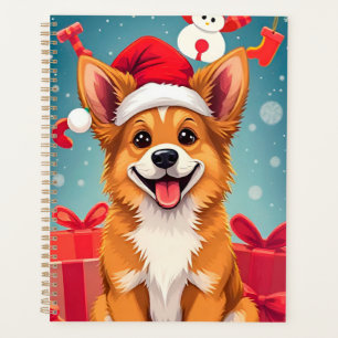 🎁Christmas Dog Santa Hat Planner Gift ✨
