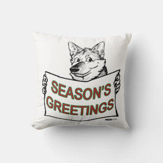 Christmas Dog: Season's Greetings! Cushion