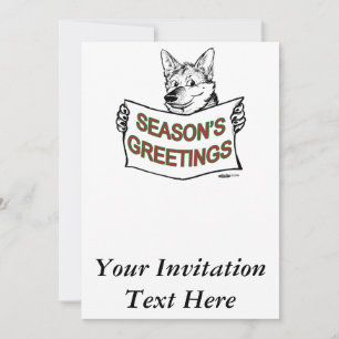Christmas Dog:  Season's Greetings! Invitation
