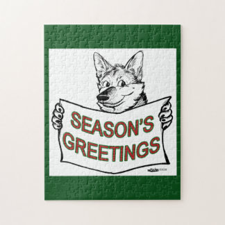Christmas Dog: Season's Greetings! Jigsaw Puzzle
