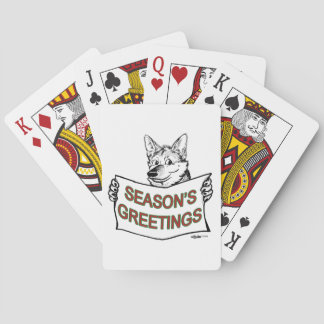 Christmas Dog: Season's Greetings! Playing Cards