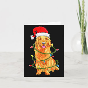 Christmas Dog Shirt, Christmas Golden Retriever Pa Card