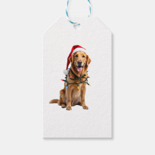 Christmas Dog Shirt, Christmas Golden retriever Pa Gift Tags