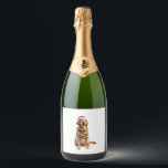 Christmas Dog Shirt, Christmas Golden retriever Pa Sparkling Wine Label<br><div class="desc">Christmas Dog Shirt,  Christmas Golden retriever Pajama 2</div>