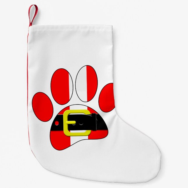 Christmas Dog Small Christmas Stocking (Front)