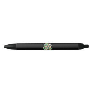 Christmas Dog Tree - Cute Merry Xmas Puppies Black Ink Pen