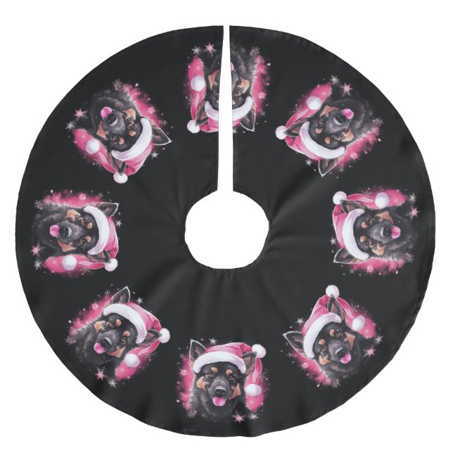Christmas Dog Tree Skirt (Front)