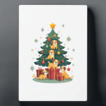 Christmas Dog Tree T-Shirt Cute Funny Puppy Dogs X Plaque<br><div class="desc">Christmas Dog Tree T-Shirt Cute Funny Puppy Dogs Xmas 5</div>
