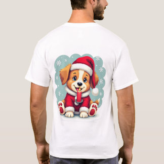 Christmas Dog with Candle design! T-Shirt