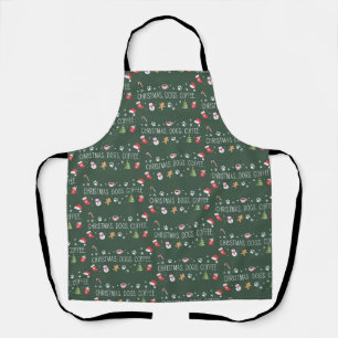 Christmas Dogs Coffee Mum Cosy Winter Pet Lover Apron