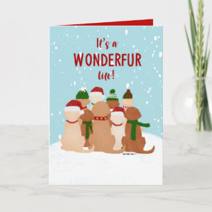 Christmas Dogs Greeting Card