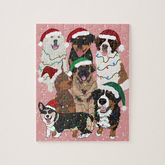 Christmas Dogs Jigsaw Puzzle (Vertical)