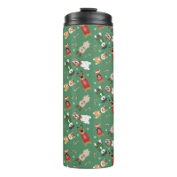 Christmas Dogs Pattern Red Green