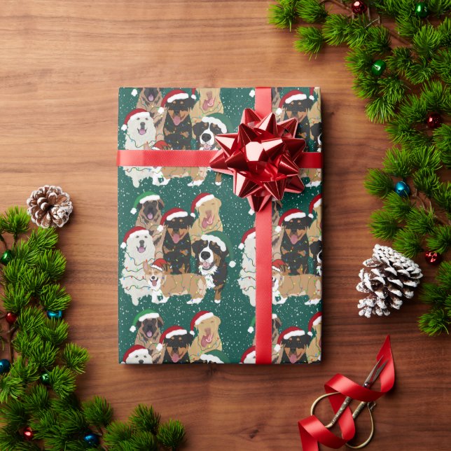 Christmas Dogs  Wrapping Paper (Holiday Gift)