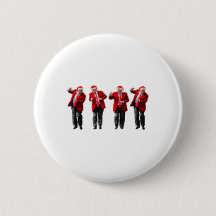 Christmas Donald Trump President 2024 Dancing Funn 6 Cm Round Badge