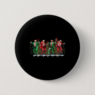 Christmas Donald Trump President 2024 Dancing Funn 6 Cm Round Badge
