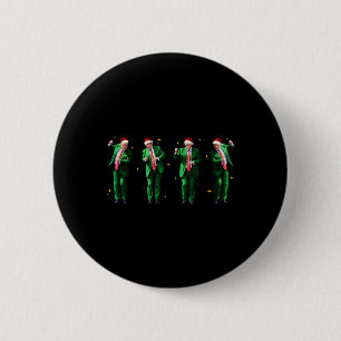 Christmas Donald Trump President 2024 Dancing Funn 6 Cm Round Badge