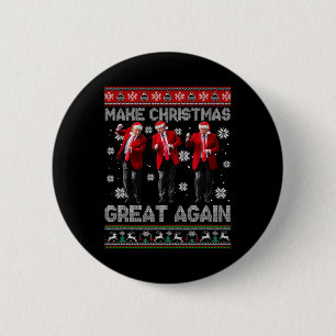 Christmas Donald Trump President 2024 Dancing Funn 6 Cm Round Badge