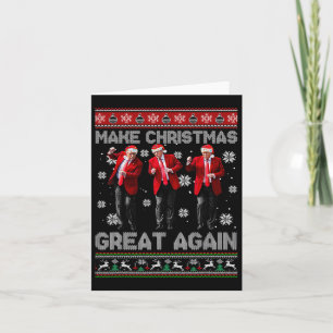 Christmas Donald Trump President 2024 Dancing Funn Card