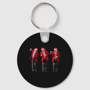 Christmas Donald Trump President 2024 Dancing Funn Key Ring
