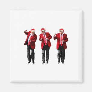 Christmas Donald Trump President 2024 Dancing Funn Magnet